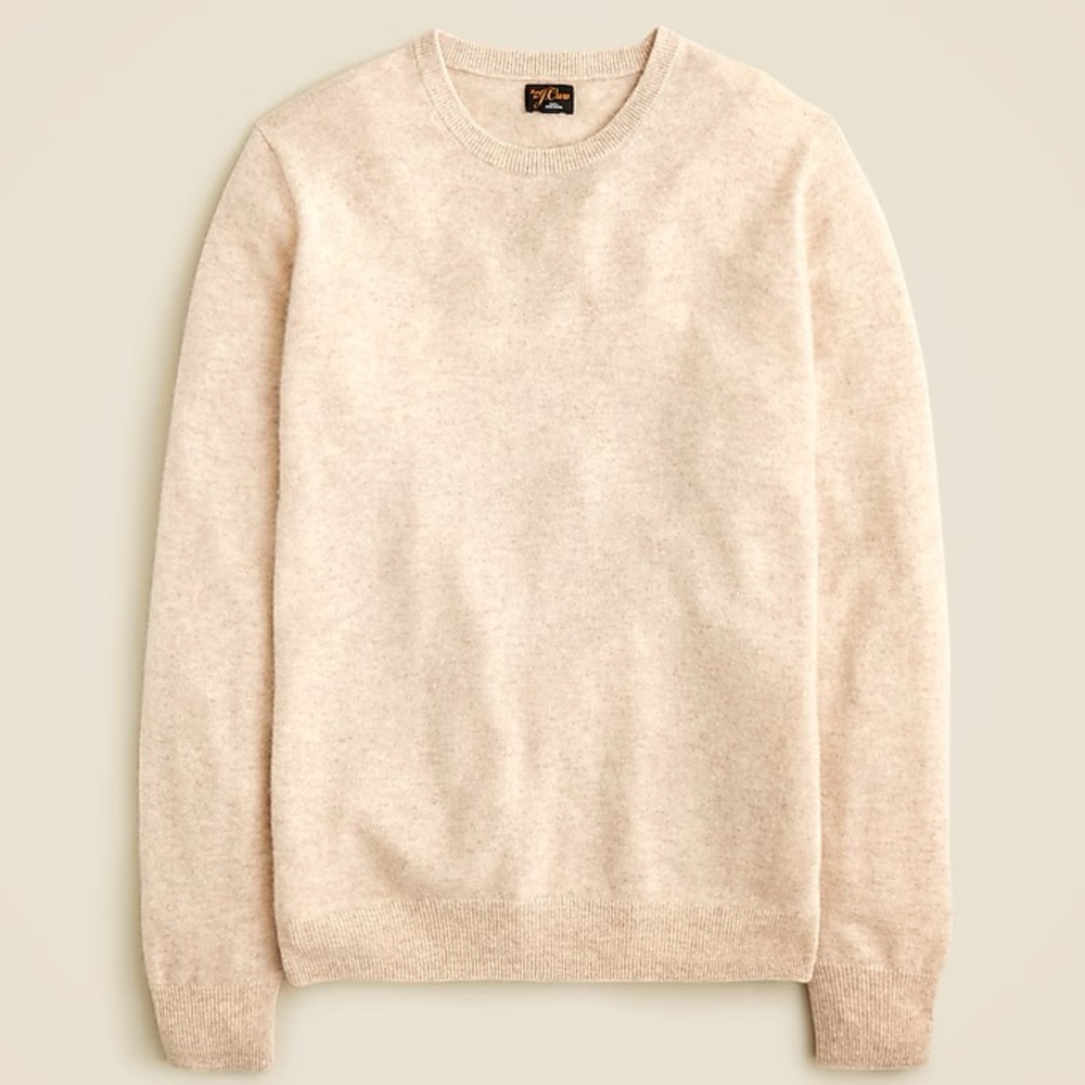 NWT J.Crew Cashmere Crewneck Sweater in Heather Birch